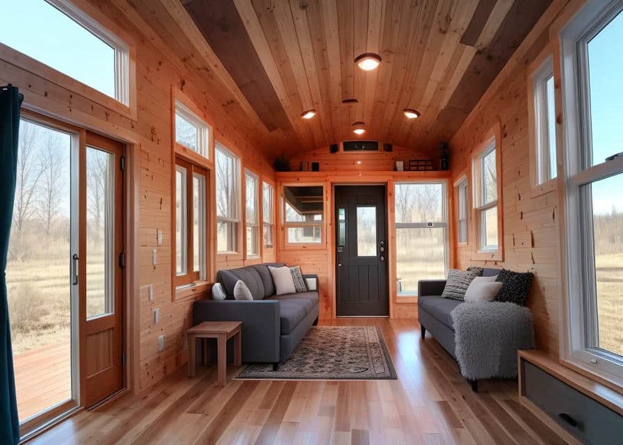 Modern Tiny Home Model with Front Porch