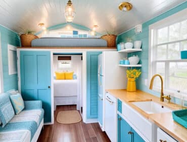 beach feel tiny home-interior idea kitchen