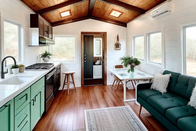 12x32 Lofted Barn Tiny Home with Premium Package | -12x32 Lofted Barn Tiny  Home -Interior studded walls to create 2 Bedrooms, 2 lofts, and 1 bathroom  -Premium Package includes finished interior with... |