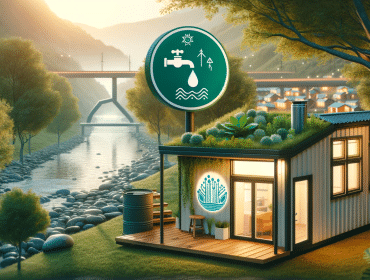 An-illustration-showing-a-tiny-house-with-a-greywater-system-as-an-alternative-to-rainwater-collection.-The-image-includes-a-sign-or-symbol-indicating